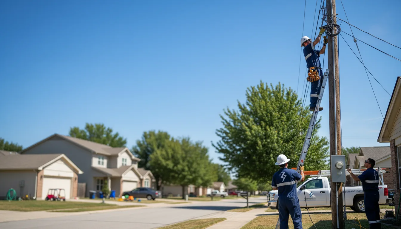 Residential electrician providing installation services in Guin, AL
